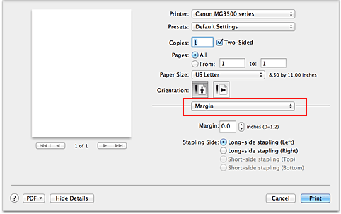 Canon : PIXMA Manuals : MG3500 series : Duplex Printing